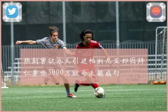 热刺曾欲永久引进帕利尼亚却因拜仁要价3000万欧而未能成行